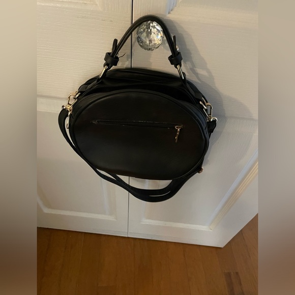 Unique black purse with 3d polka dots - Picture 2 of 7